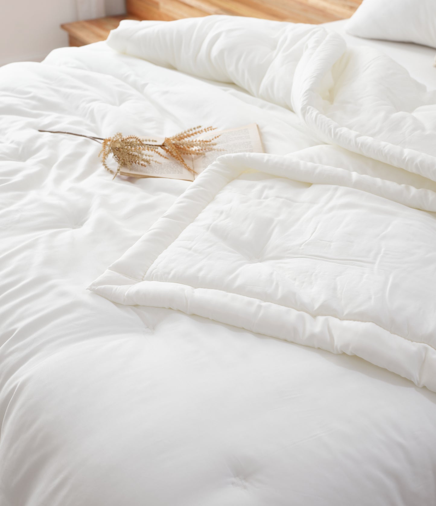 [NEW] Premium 100% Tencel Modal Comforter Set - White