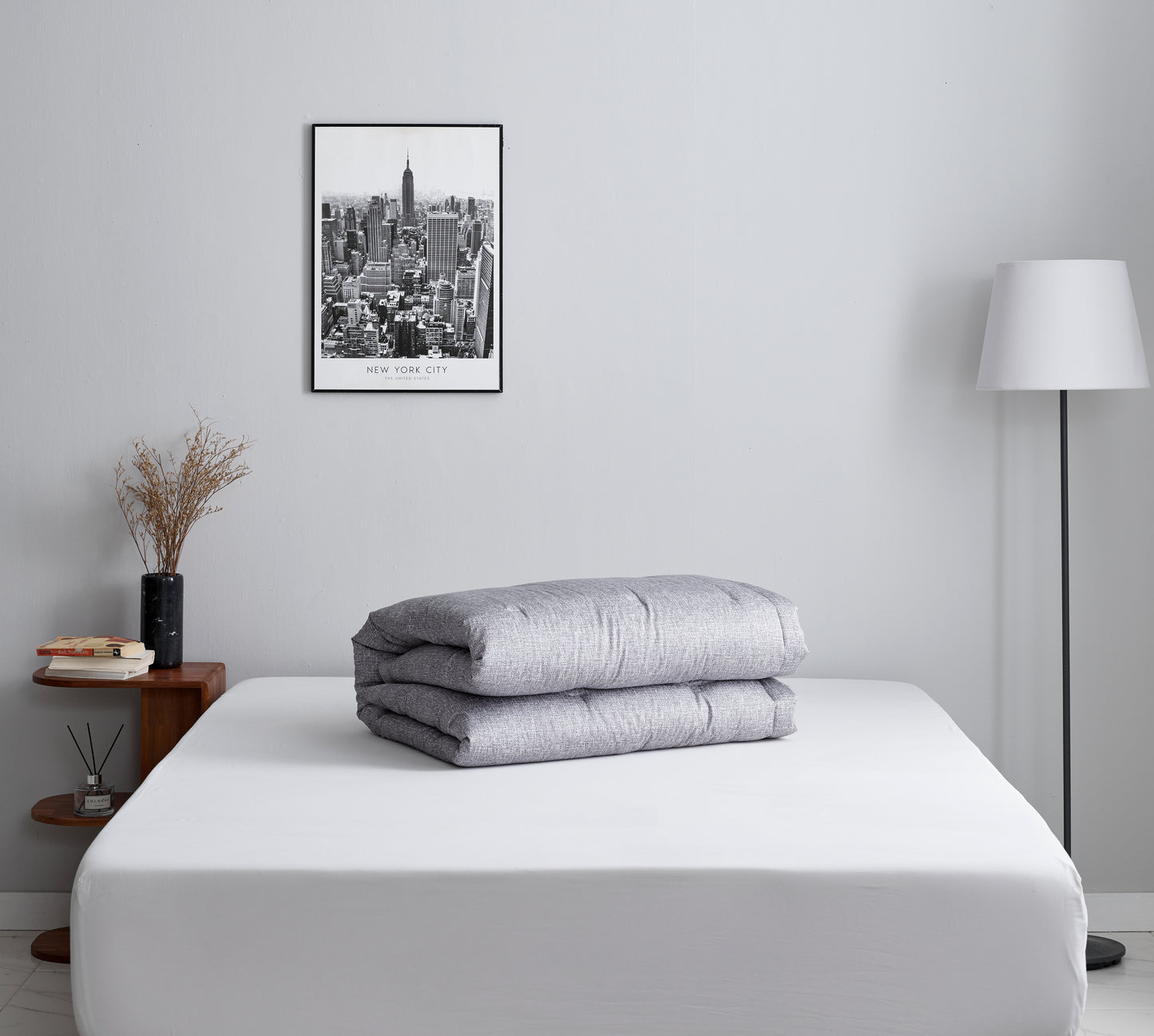 Grey Blue Modal Cotton Comforter