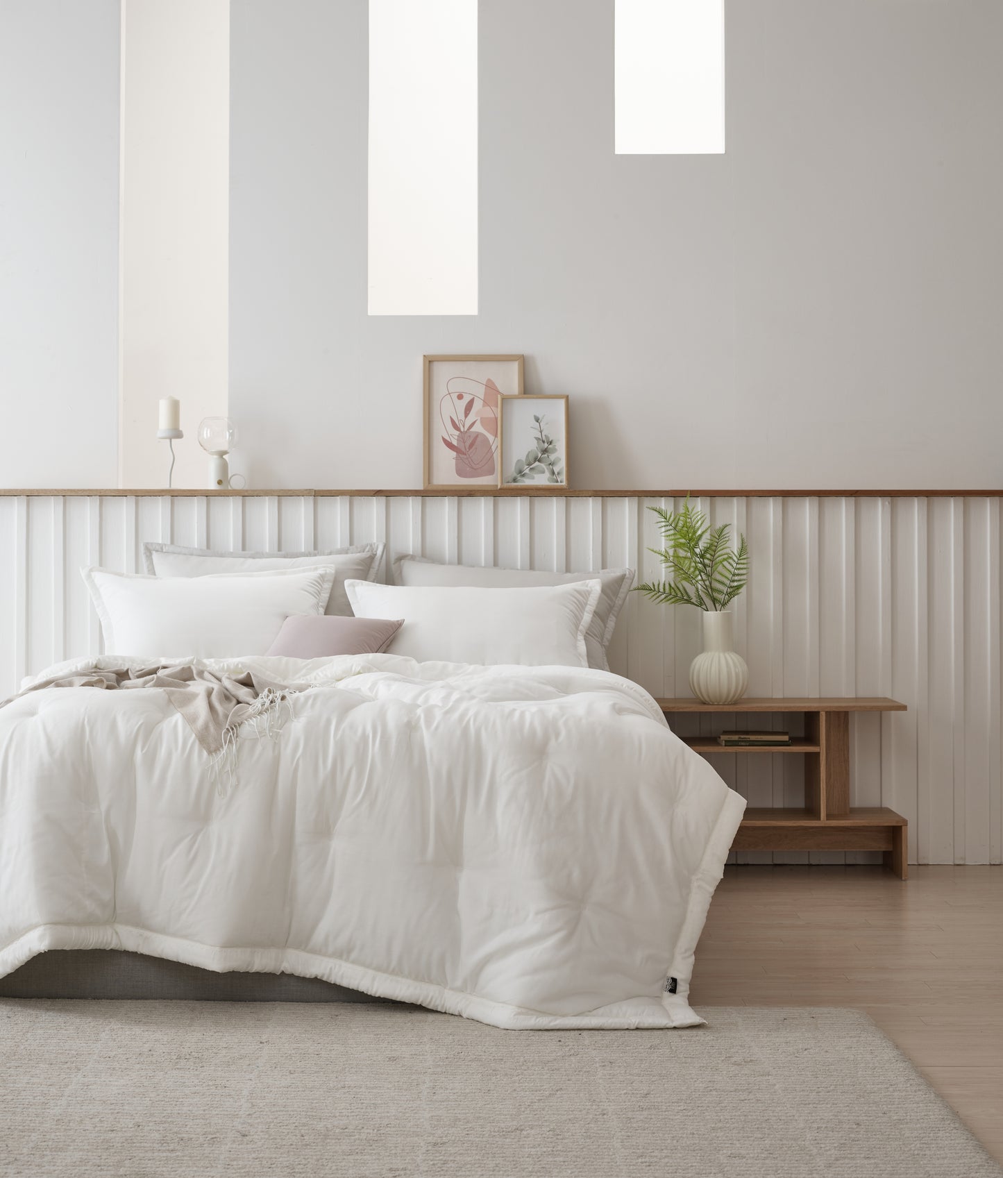 Premium 100% Tencel Modal Comforter Set - White