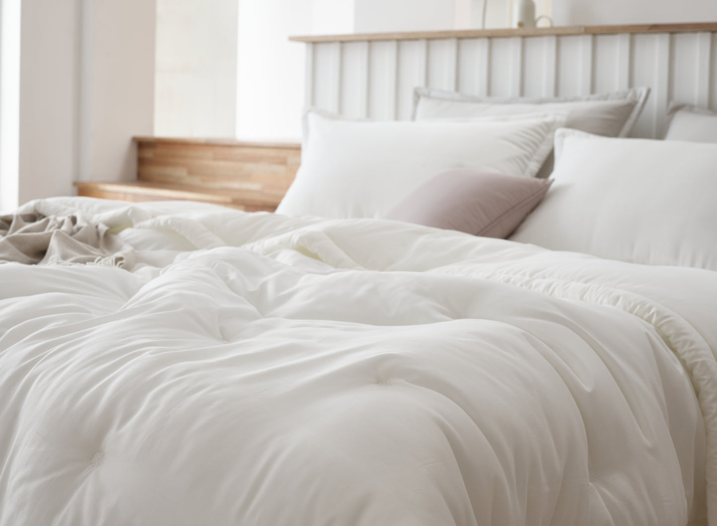 Premium 100% Tencel Modal Comforter Set - White