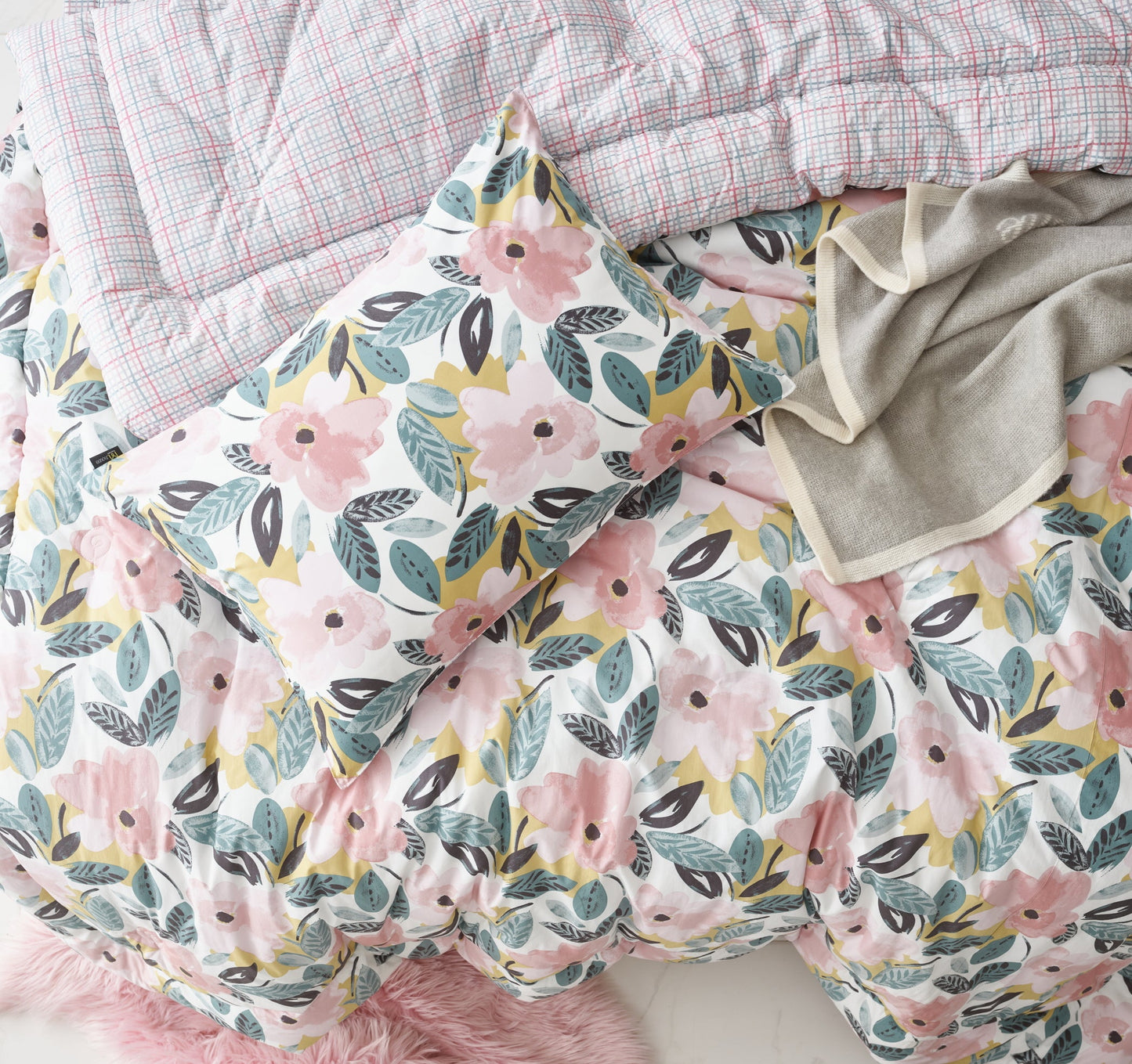 BIO Washing Premium 100% High Density Cotton 100 Comforter Set_Check