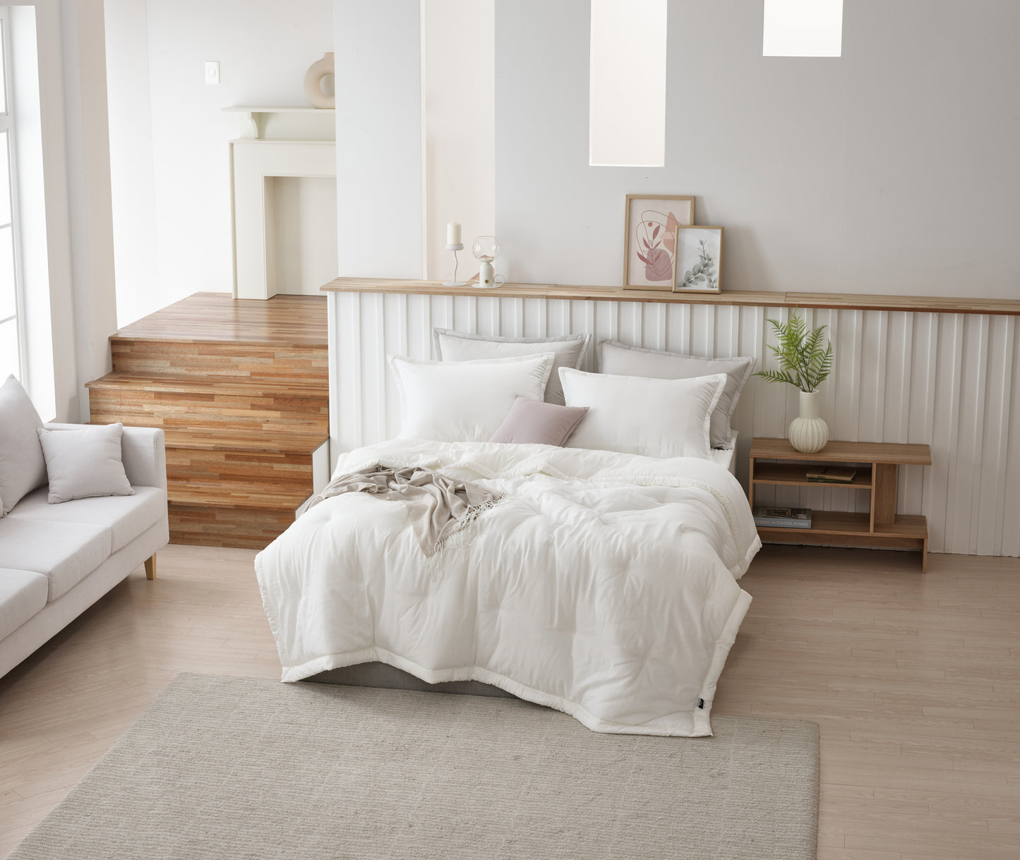 Premium 100% Tencel Modal Comforter Set - White