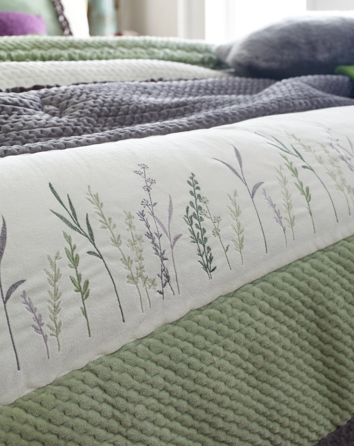 Green Mink touch microfiber Comforter Set