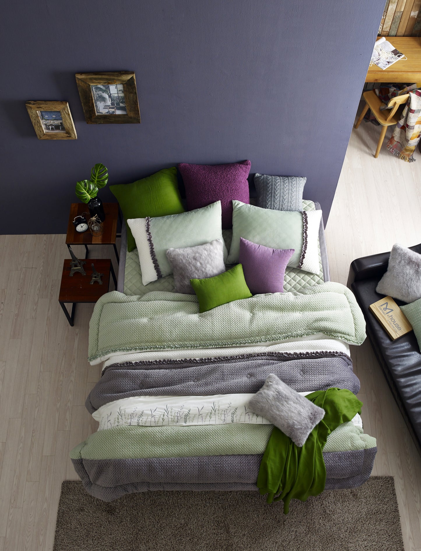Green Mink touch microfiber Comforter Set