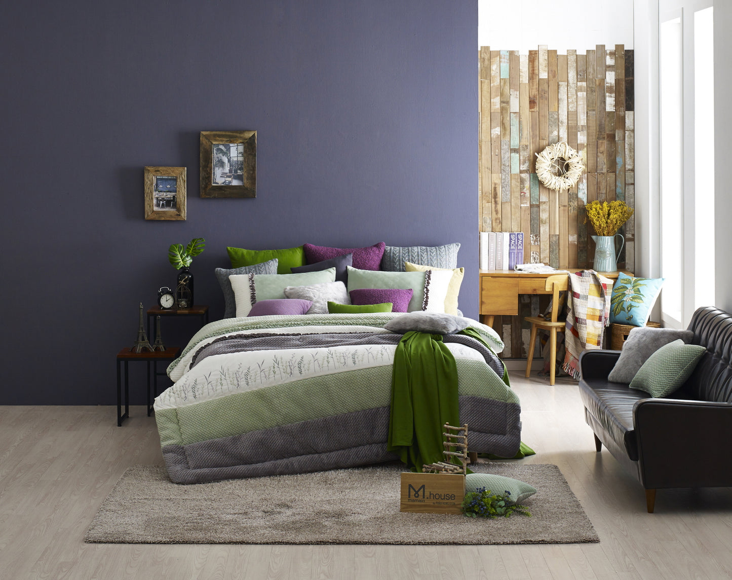 Green Mink touch microfiber Comforter Set