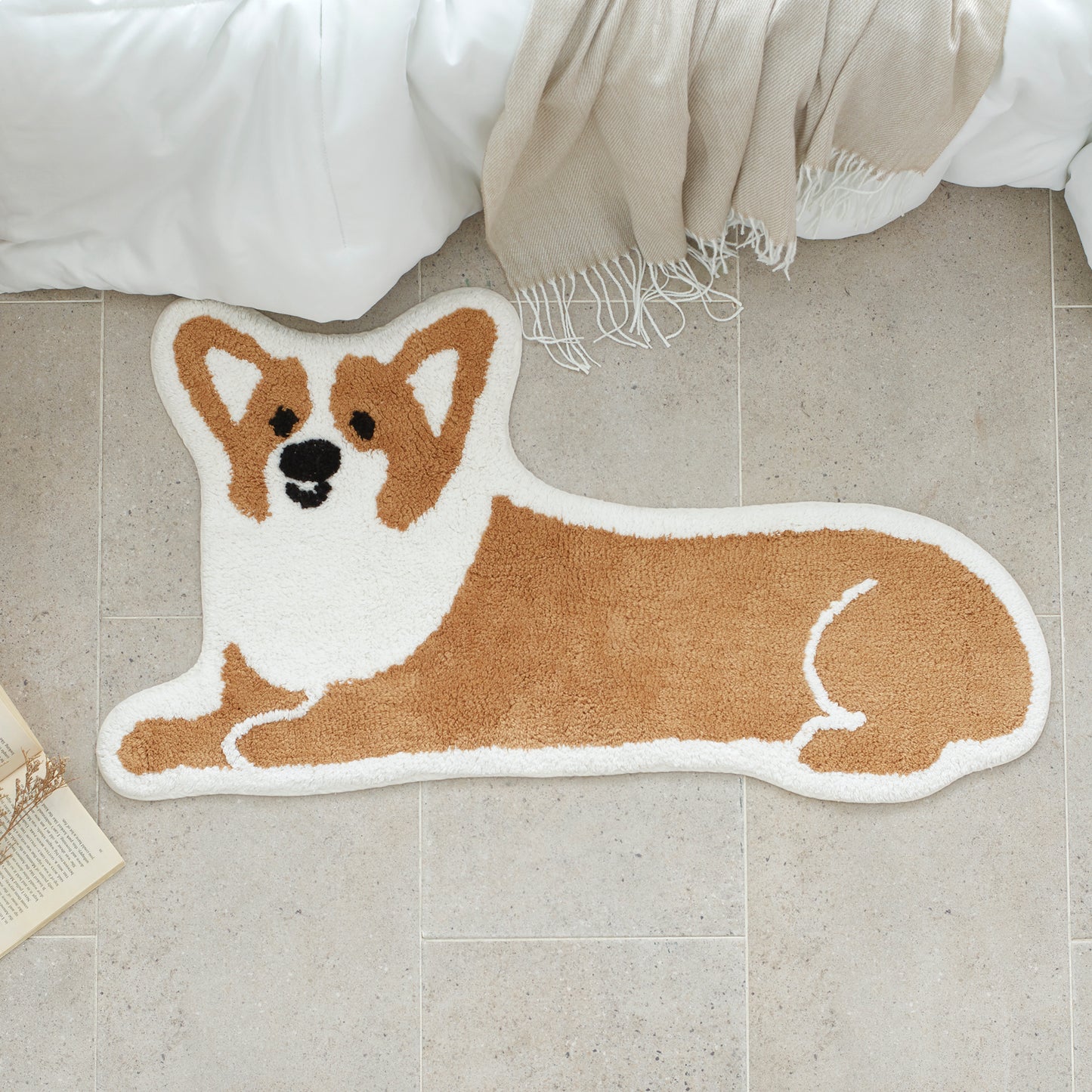 Cotton 100 Bath Mat / Rug _Doggy