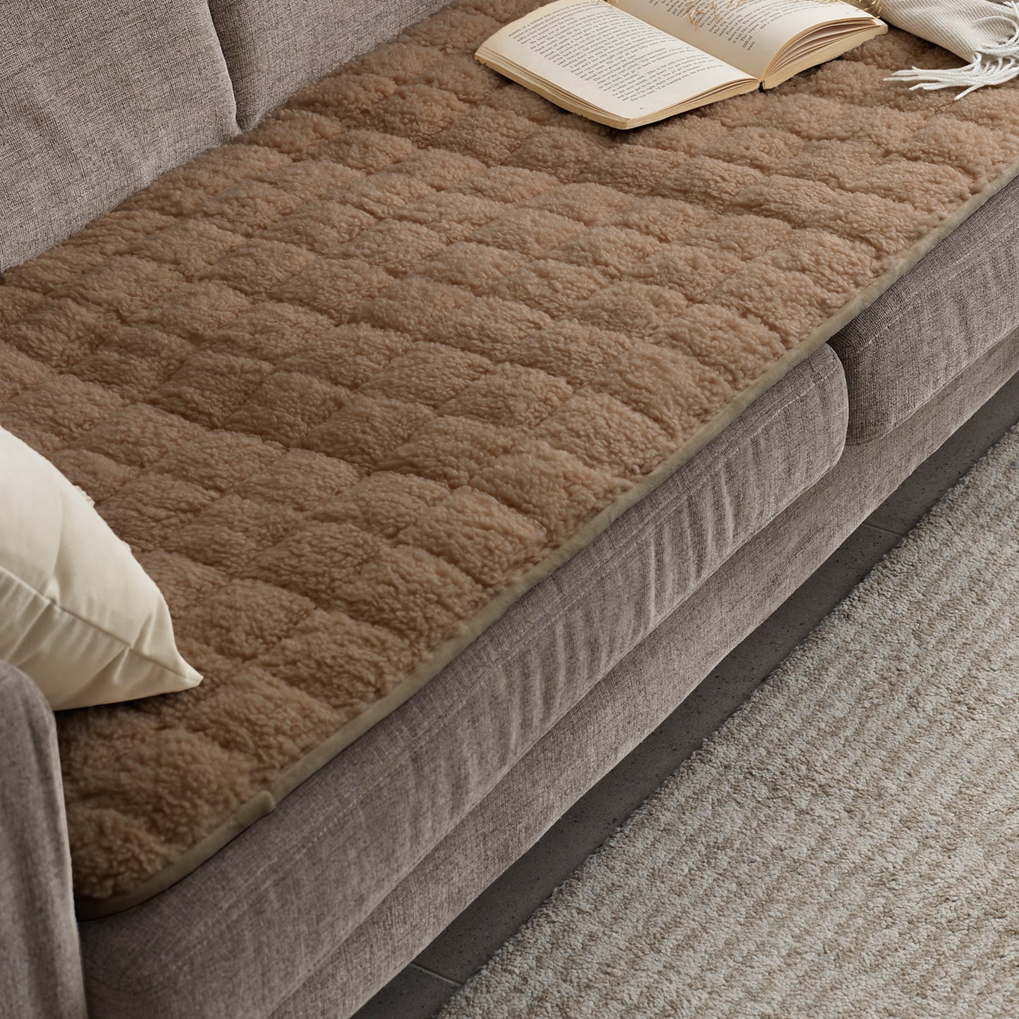 {NEW} Wool Like Soft and Warm touch Sofa pad