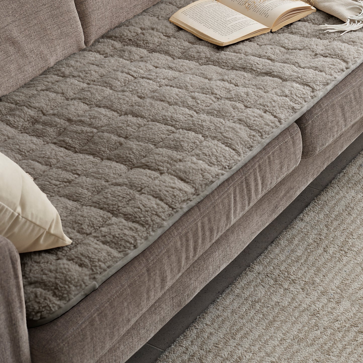 {NEW} Wool Like Soft and Warm touch Sofa pad