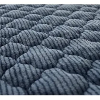 Double/ Queen Air Velour Micromink Mattress Pad_Navy