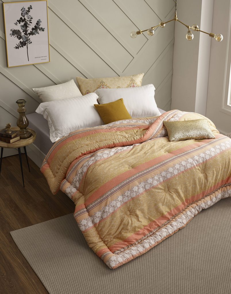 Sky Gold Silky Mirco-modal Queen Comforter