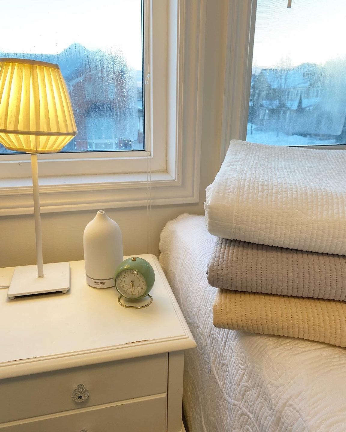 100% Cotton_Blanket / Quilt Pad, Blanket _White