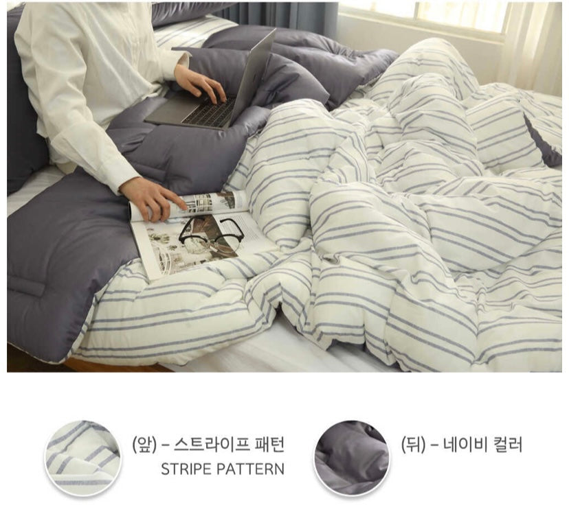 [Premium] Cotton & Satin Silky Touch Four Seasons Comforter Set