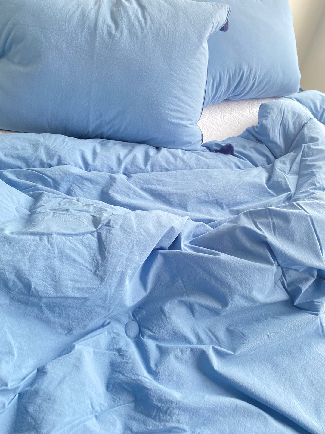 Premium 100% High Density Cotton bedding set_Blue