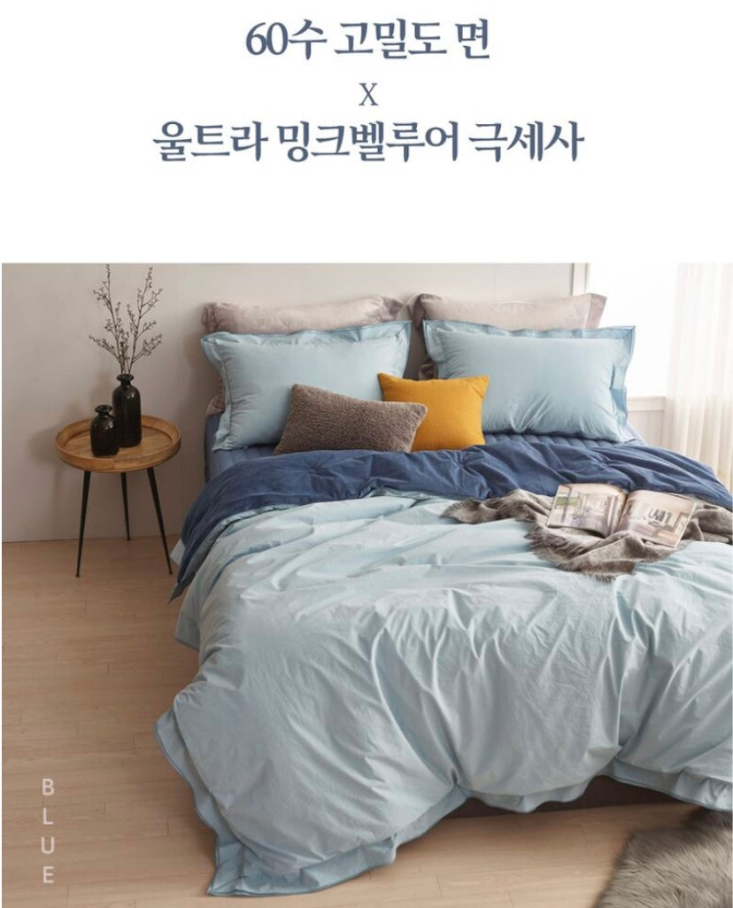 New Style Premium 100's Cotton & Micromink Comforter Set