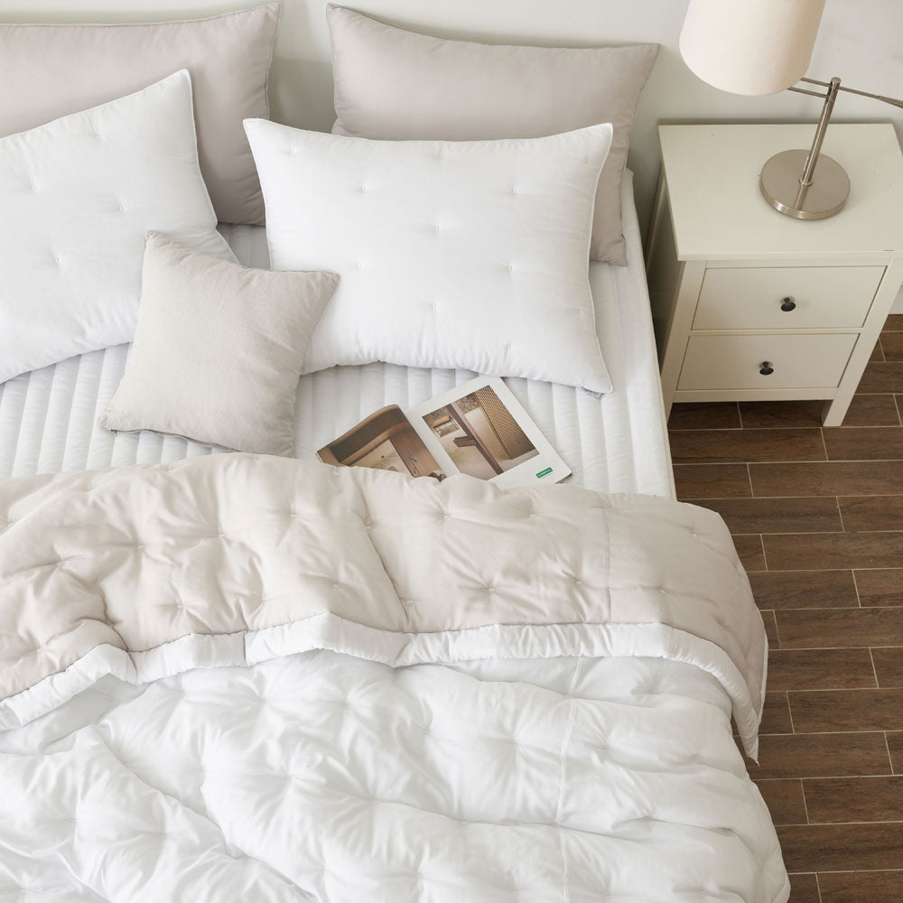 Premium 100% Tencel Modal Comforter Set_White