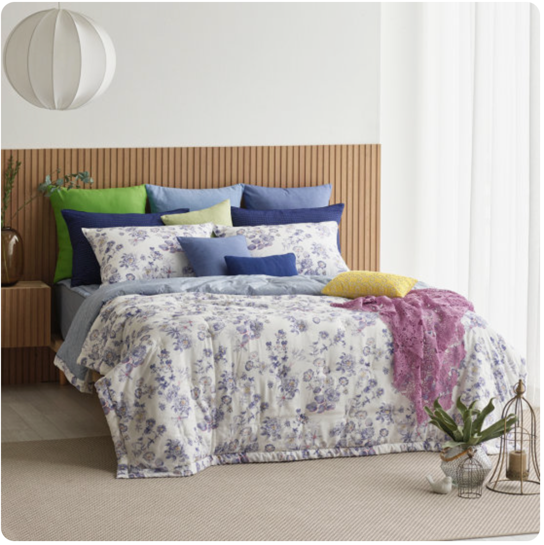 100% Tencel Modal Super Soft Summer bedding Set_Violet
