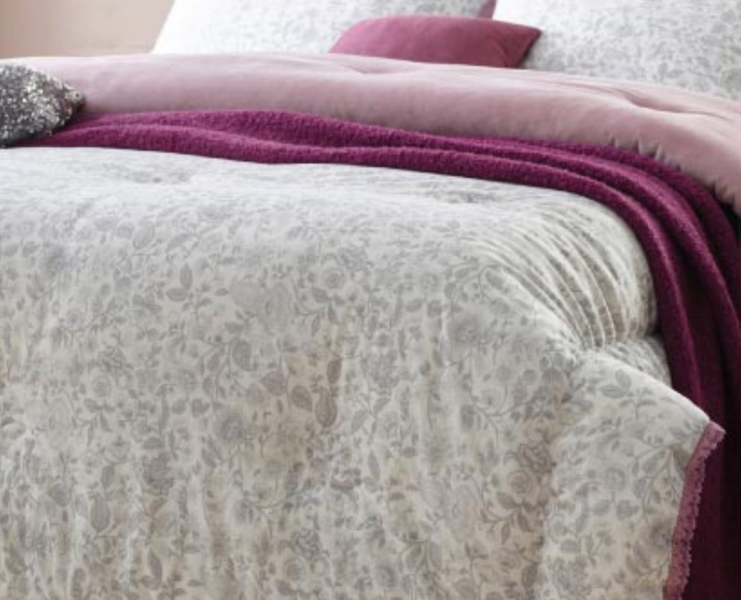 Premium MOC (Modal+Cotton) Reversible Comforter Set _Violet