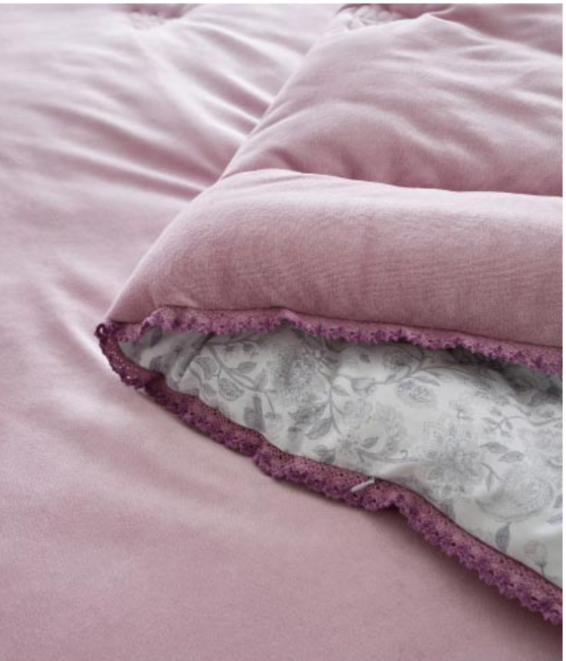 Premium MOC (Modal+Cotton) Reversible Comforter Set _Violet