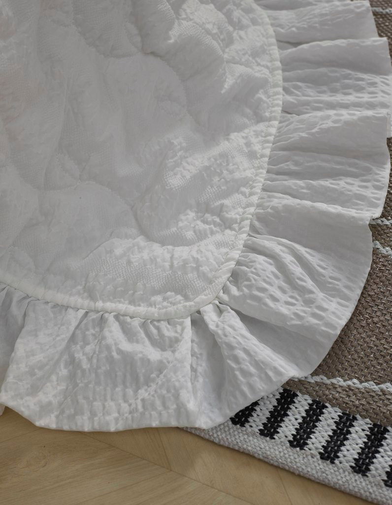 New Summer Pigment Washing bedding Set_White