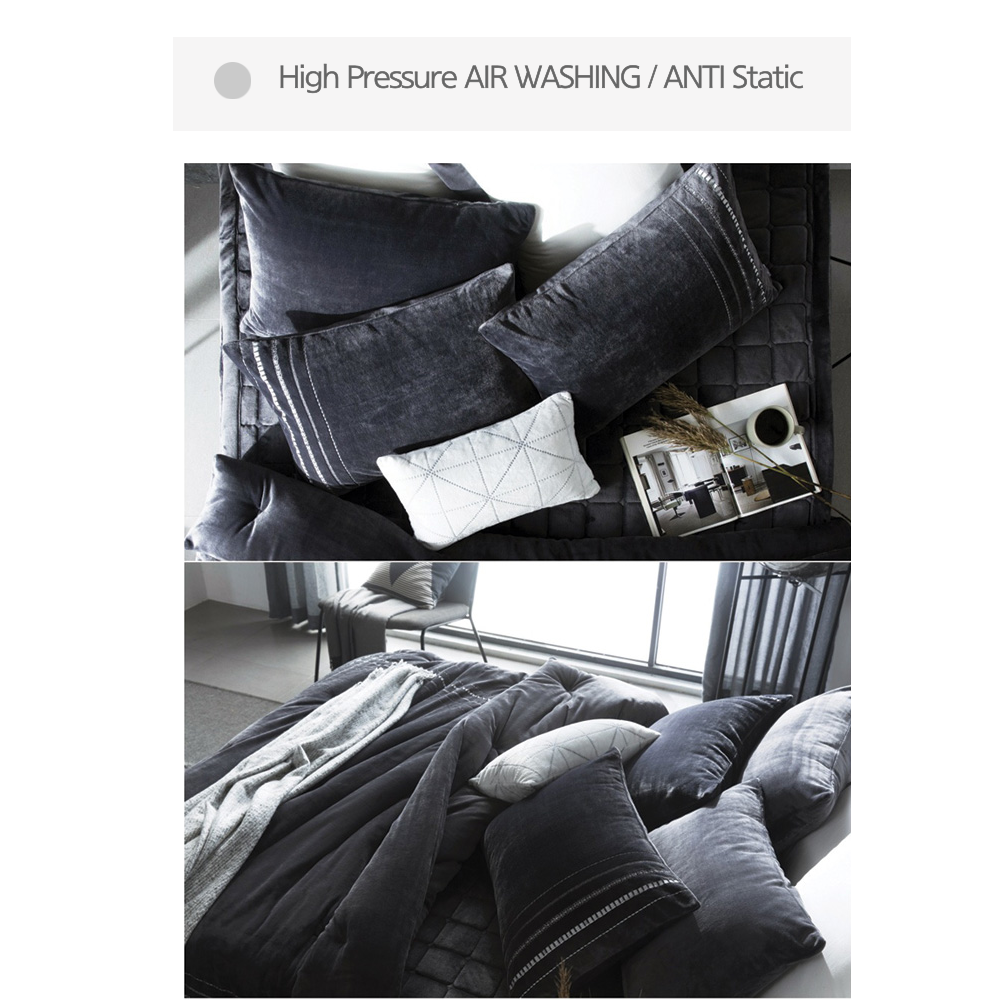 King Size- Hotel Style Velour Micro-mink Touch Duvet Cover Set