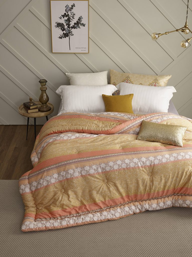 Sky Gold Silky Mirco-modal Queen Comforter