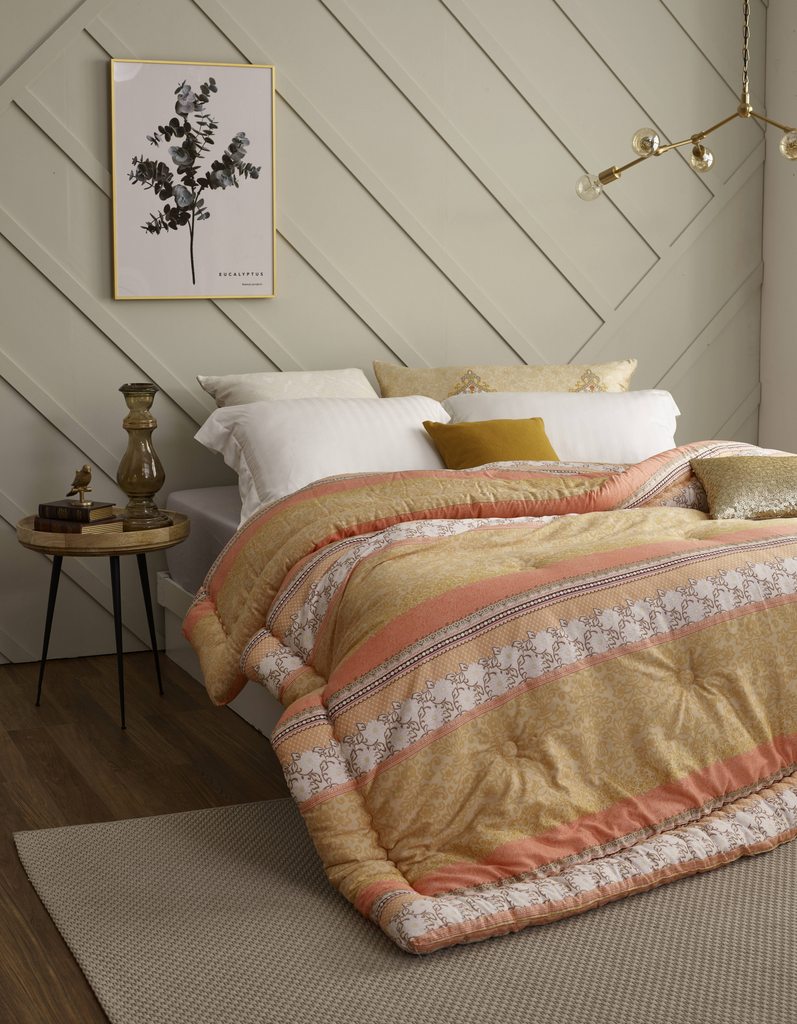 Sky Gold Silky Mirco-modal Queen Comforter