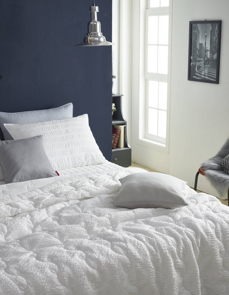 New Summer Pigment Washing bedding Set_White