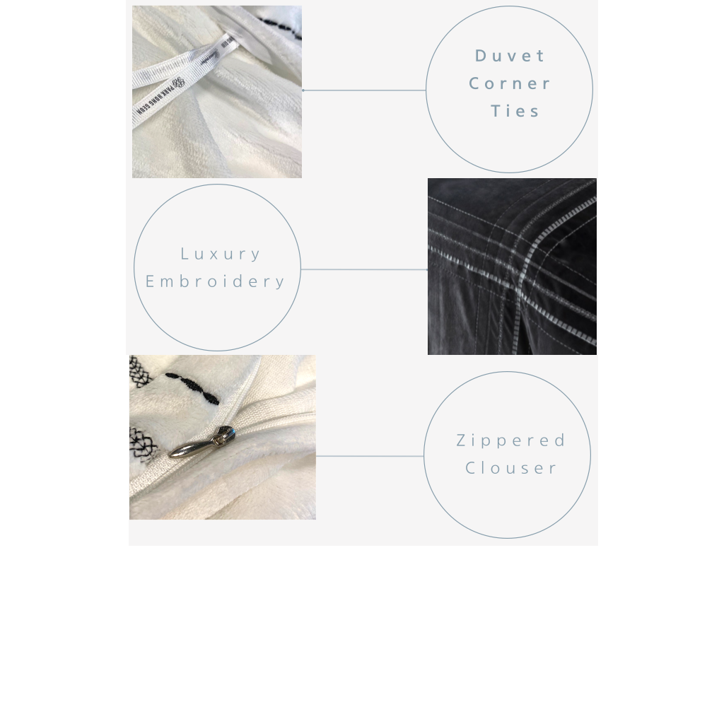 Hotel Style Velour Micro-mink Touch Duvet Cover Set_Single/Queen