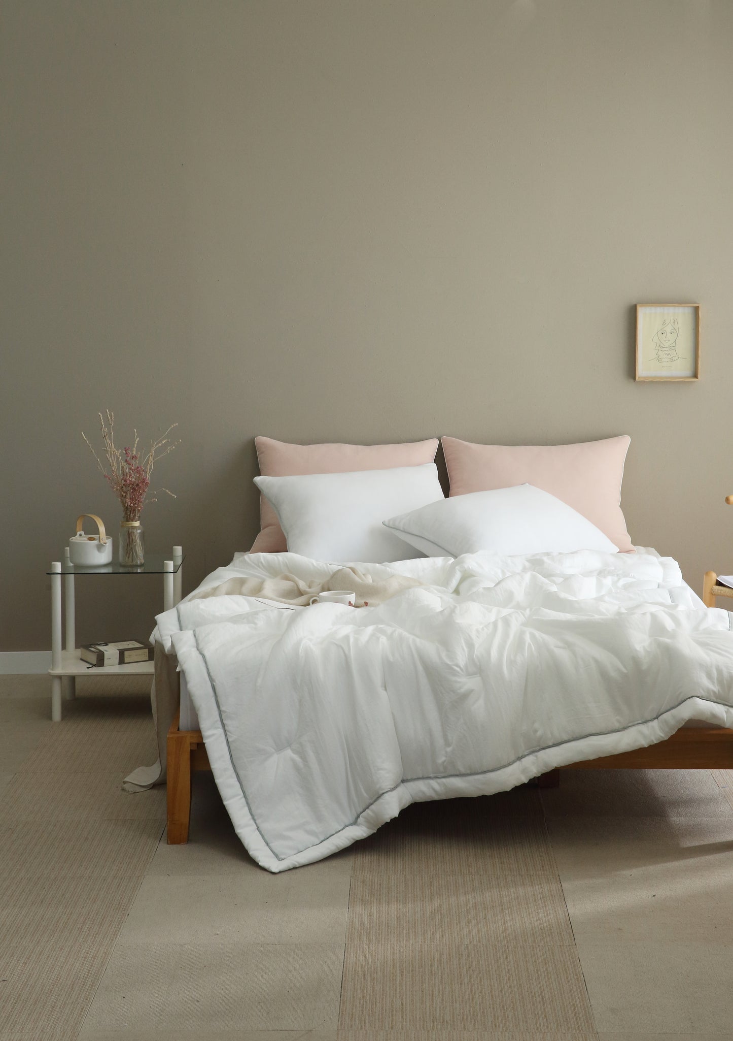 Ultra Soft Anti-Dust Semi-Micro Air Washing Comforter set / Double/Queen