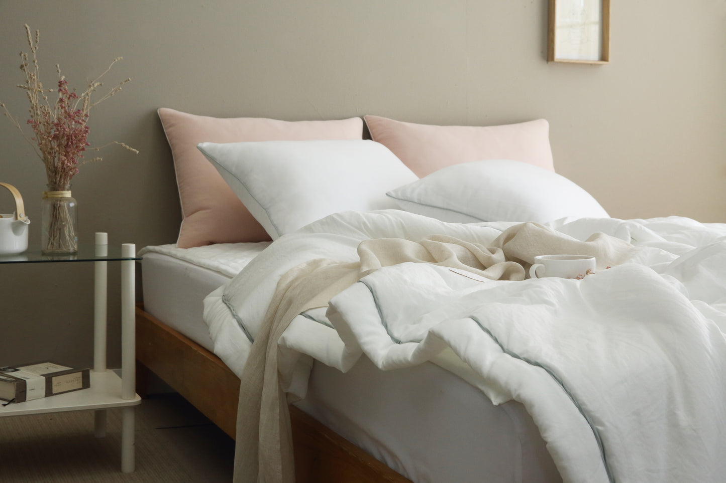Ultra Soft Anti-Dust Semi-Micro Air Washing Comforter set / Double/Queen