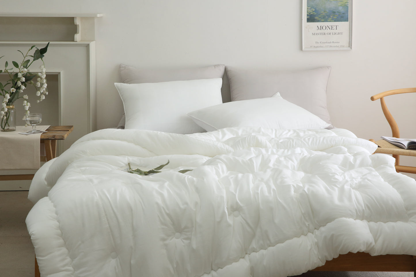 Premium 100% Tencel Modal Comforter Set - Double/Queen / Grey
