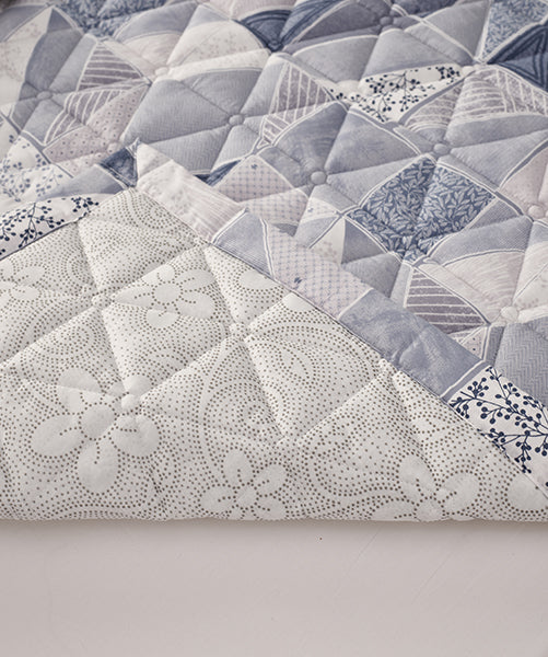 100% Natural Cotton_Carpet/Mattress Pad_Navy_Single