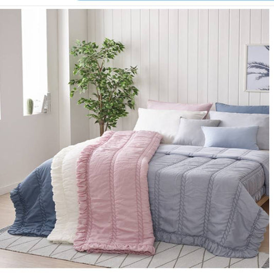 Eucalyptus Natural Fabric summer comforter set / Ivory