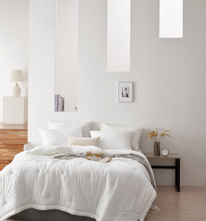 [NEW] Premium 100% Tencel Modal Comforter Set - White