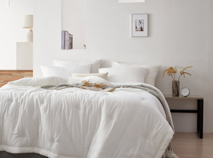 [NEW] Premium 100% Tencel Modal Comforter Set - White