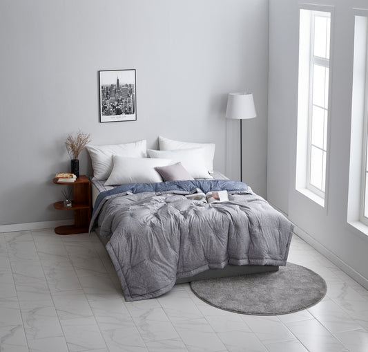 [NEW] Grey Blue Modal Cotton Comforter