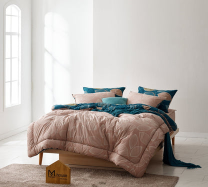 [NEW] BIO Washing Premium 100% High Density Cotton 100  Comforter Set_Indi Pink