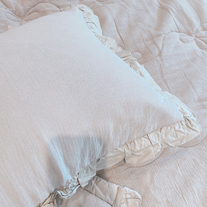 [Gauze Cotton] Grey Comforter Set_Queen