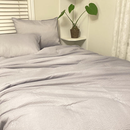 [COOL KING] Summer Cool Seer Silky Comforter Set_Grey