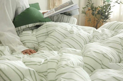 [Premium] Cotton & Satin Silky Touch Four Seasons Comforter Set