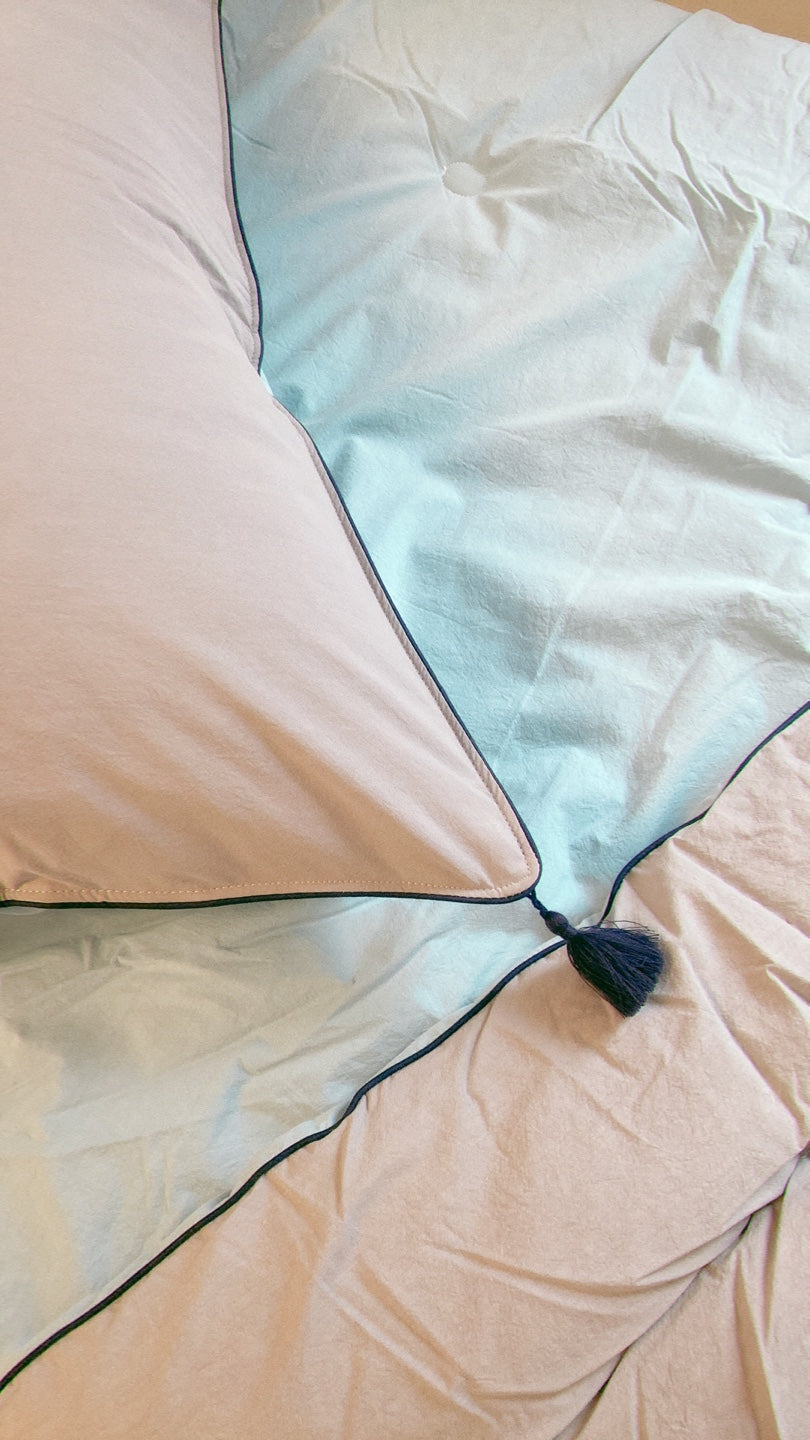 Premium 100% High Density Cotton Comforter Set_Mint Blue