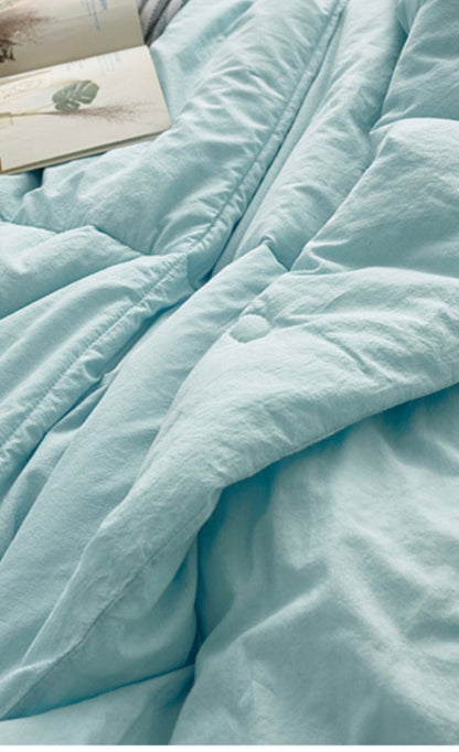 100% Pigment Washing Cotton Cloud Comforter_Blue