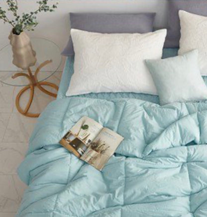 100% Pigment Washing Cotton Cloud Comforter_Blue