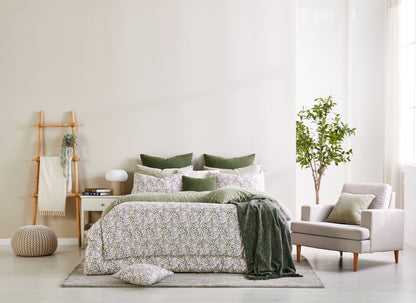 Cotton100 + Micromink Reversible Comforter Set_Queen