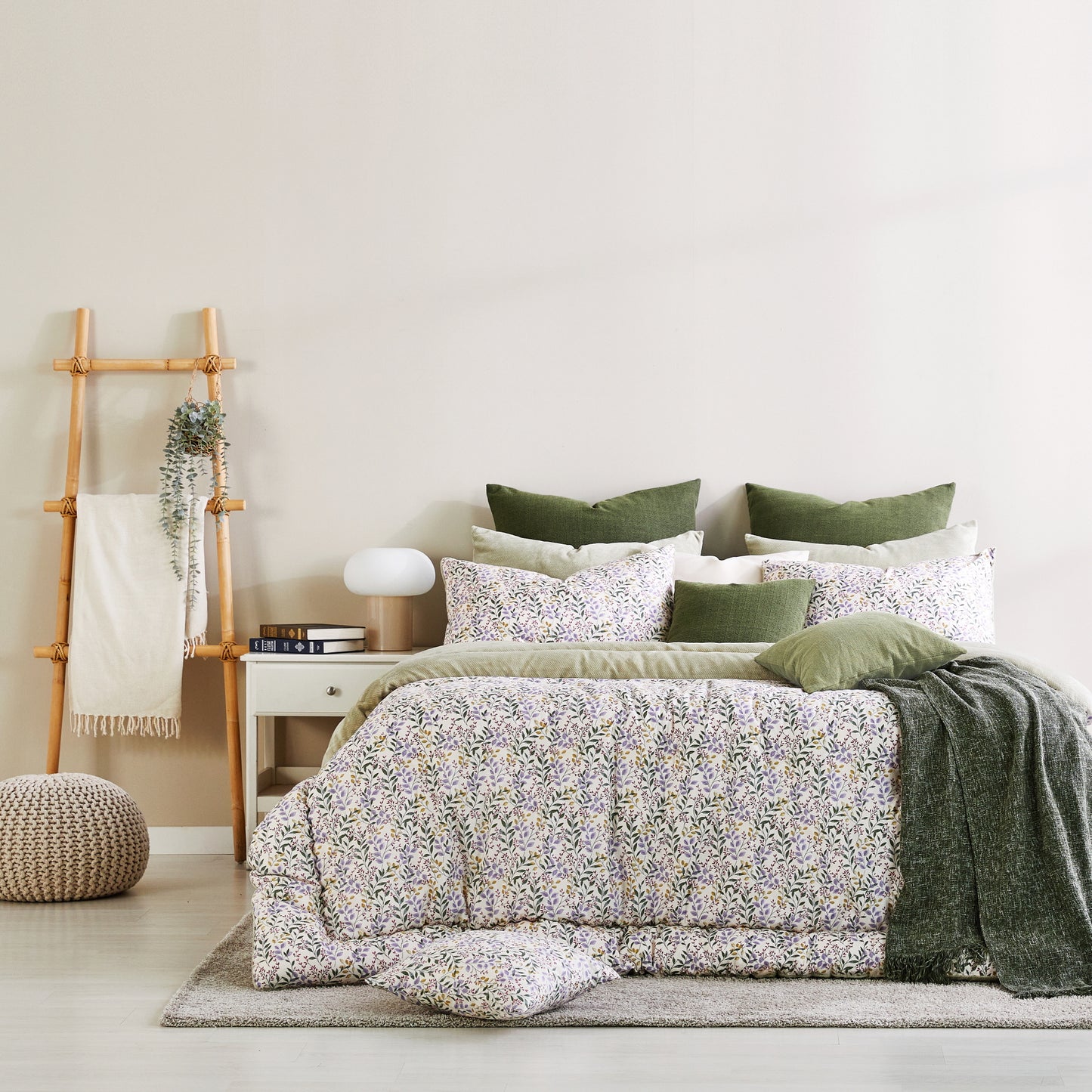 Cotton100 + Micromink Reversible Comforter Set_Queen