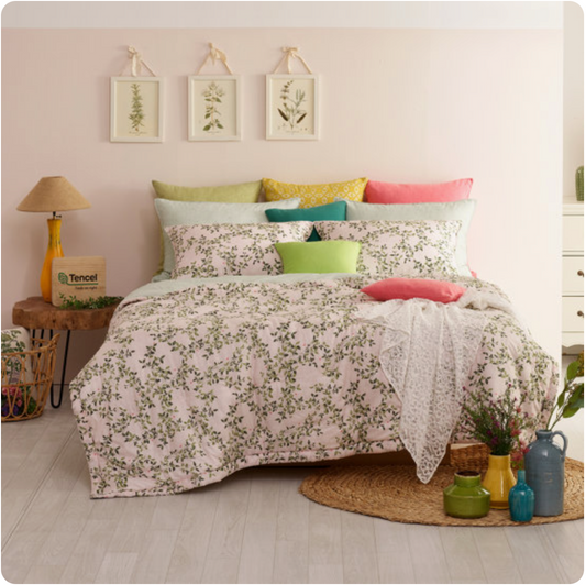 100% Tencel Modal Super Soft Summer bedding Set_Pink