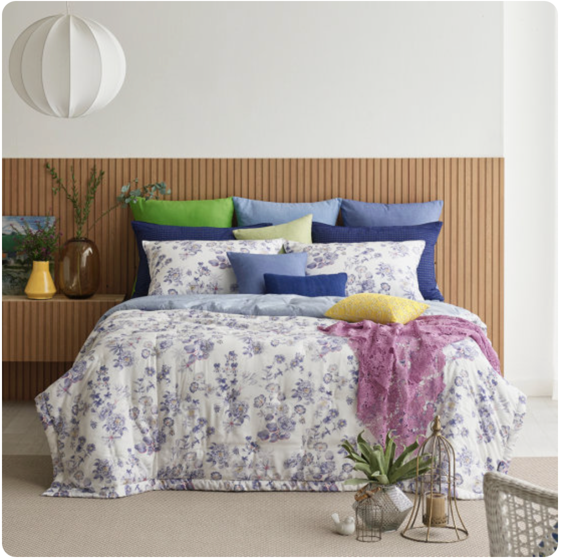 100% Tencel Modal Super Soft Summer bedding Set_Violet