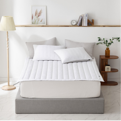 100% Tencel Modal Mattress Banding Pad_Double/Queen  _White