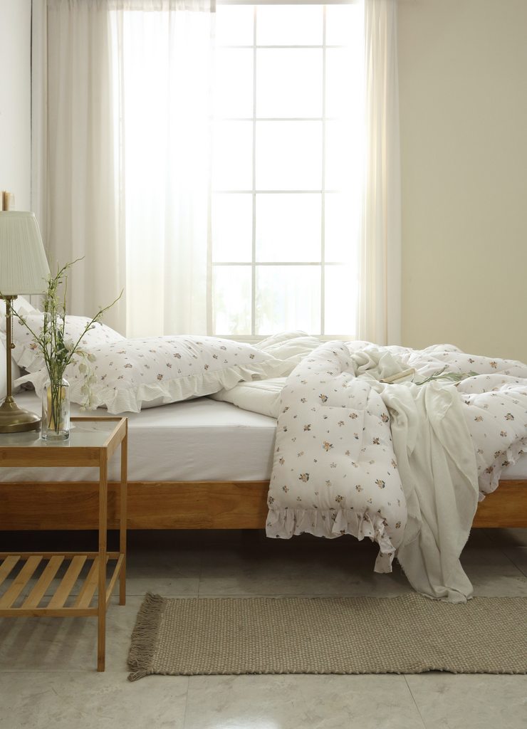 [Premium] 100%  Modal & 100% Cotton Comforter Set_Yellow Beige
